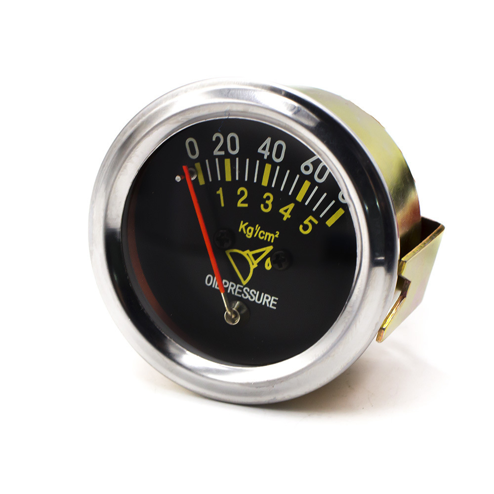 Cross-border hot selling car modified mechanical oil pressure gauge 52MM universal racing instrument metal body