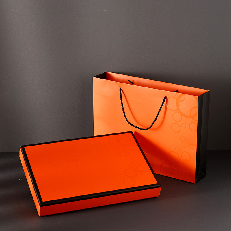 High-End Silk Scarf Packaging Box, Scarf Gift Box Wholesale, Rectangular Cashmere Shawl Gift Box, Lid and Base Empty Box