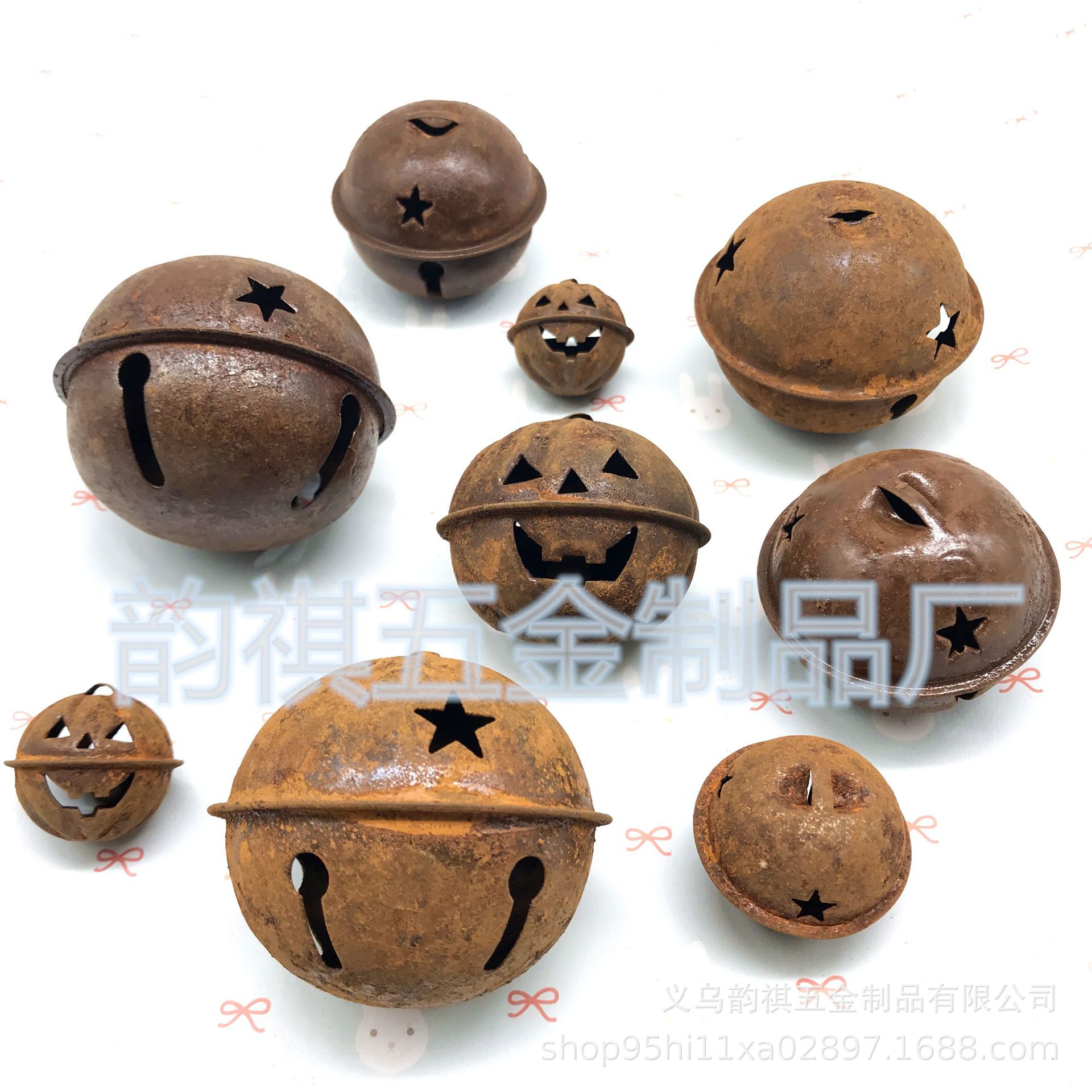 Ржавый колокол, старый ржавый колокол, антикварный ржавый звёздный колокол, рождественский украшение кулон производитель