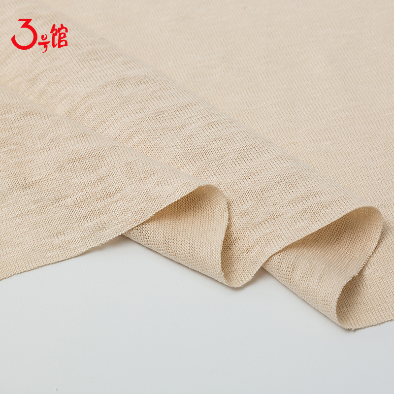 Hanma fabric knitted Hemp fabric spring and summer T-shirt Hemp Hemp Hemp short sleeve clothing 180g Hemp fabric