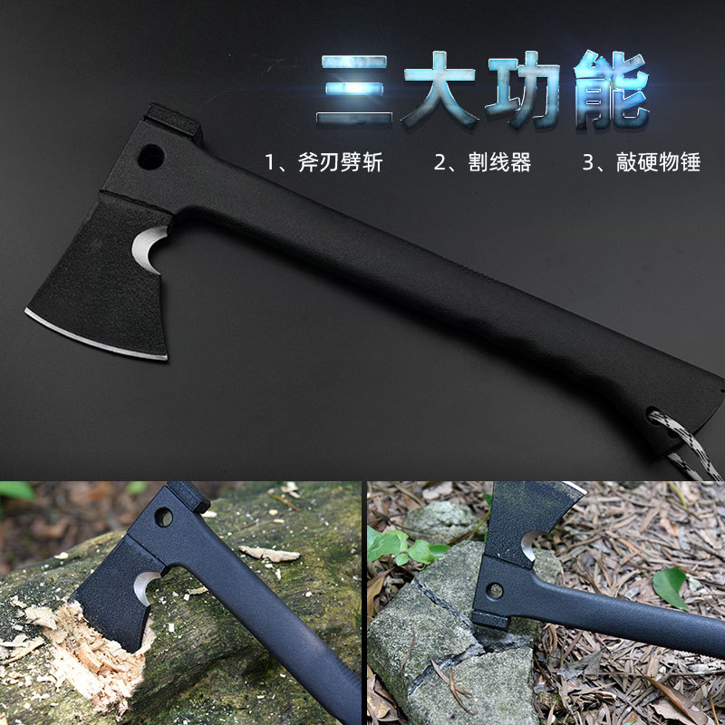 Outdoor Multifunctional Axe Fire Waist Axe Firewood Chopping Tactical Axe Camping Survival Mountain Cutting G10 Axe