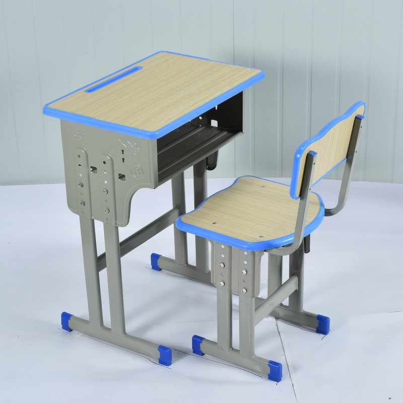 Single Double Primary and Secondary School Children's Study Desk Chair Stool Thickened Lifting School Training Desk