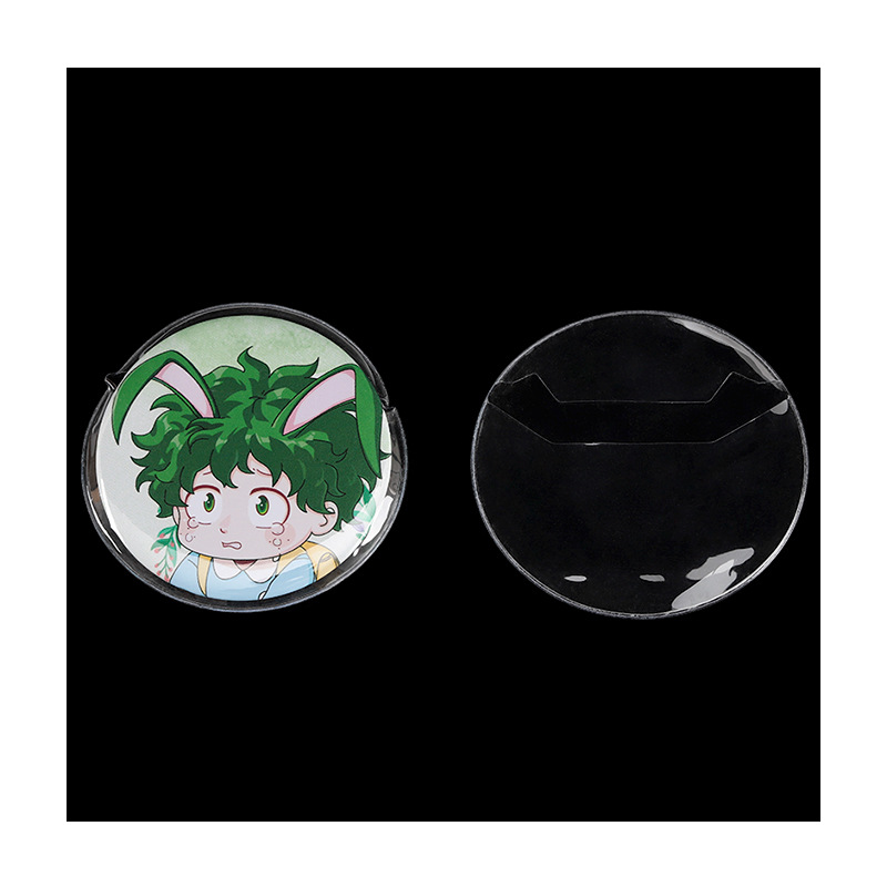 Diffuse rhyme Yum pendant protective cover animation peripheral love round badge transparent pendant protective cover wholesale