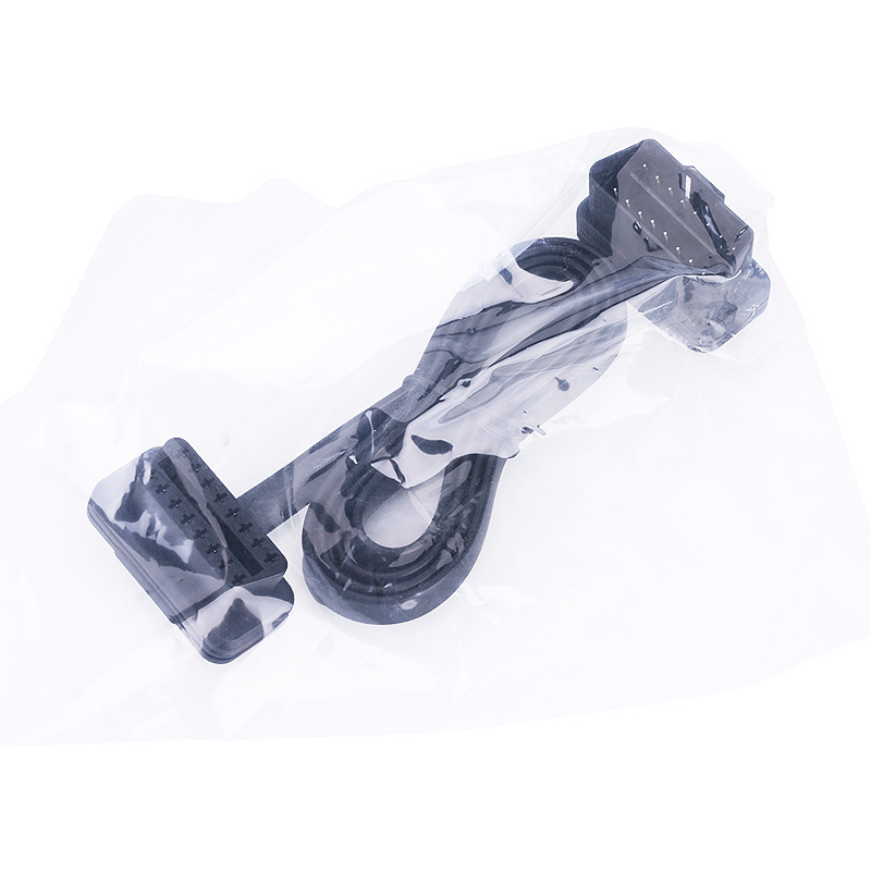 Car OBD elbow male-to-female extension line full 16-pin 8-core Noodle line car fault diagnosis instrument connecting line