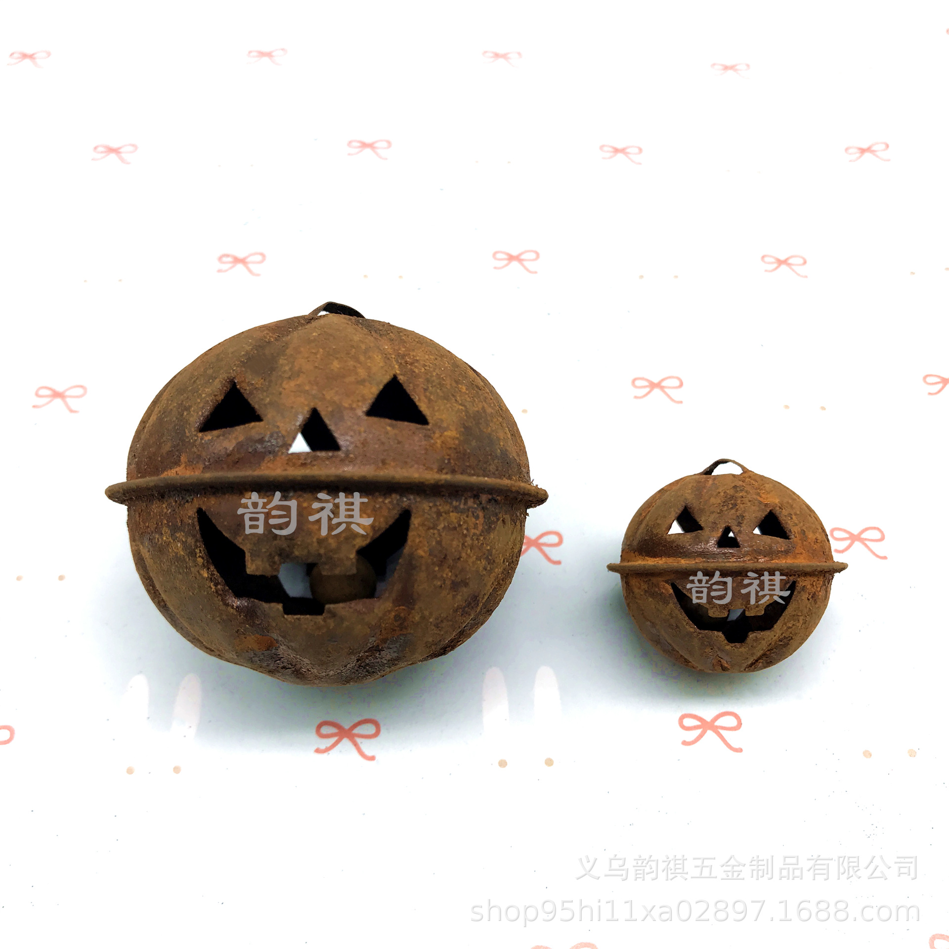 Rusty Bell, Old Rust Color Bell, Antique Rust Star Hole Bell, Christmas Decoration Pendant Source Manufacturer