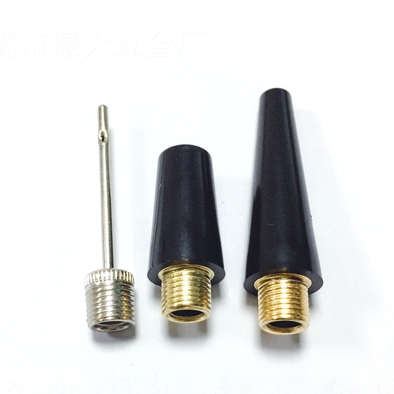Metal air nozzle three-piece car air pump air nozzle accessories plastic air nozzle iron needle ball needle air needle