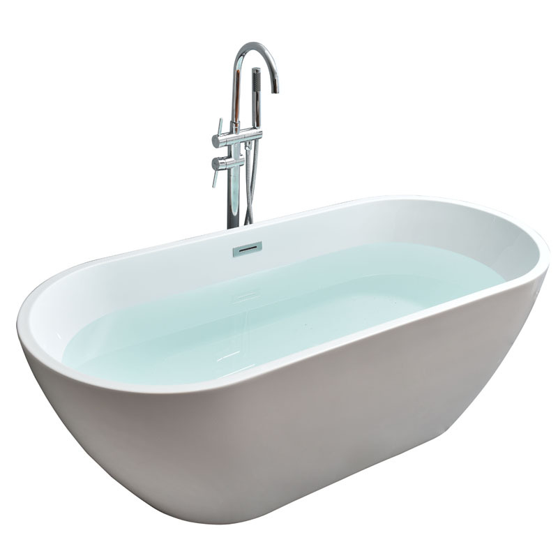 Acrylic Independent Oval Egg-shaped Hotel Homestay Project Adult Household 1 M 5 Bathtub 1 m 7 Bathtub