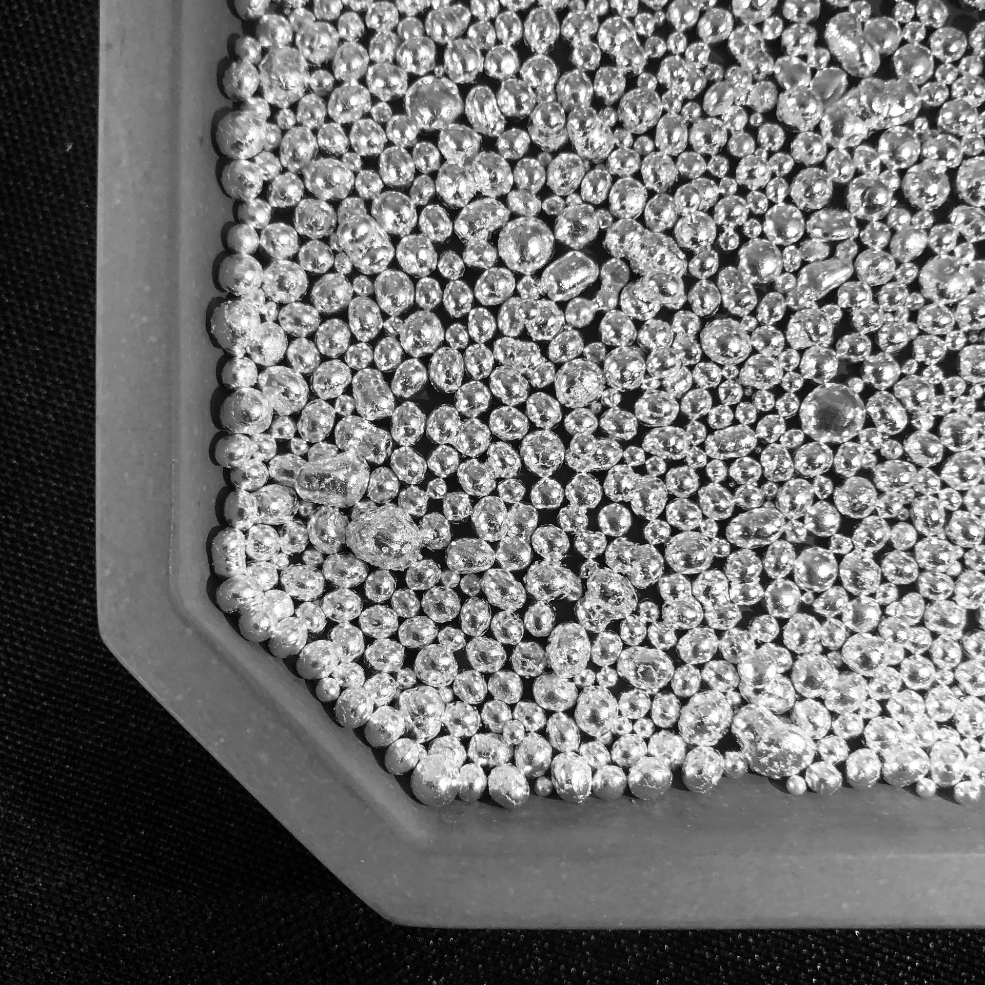 [Pure Silver Particles].999+ Silver Particles Uniform Size Export Standard International Market Vacuum Packaging DIY Silver Jewelry