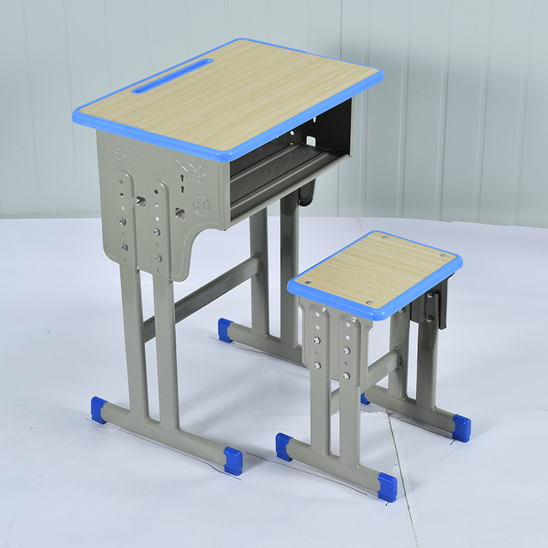 Single Double Primary and Secondary School Children's Study Desk Chair Stool Thickened Lifting School Training Desk