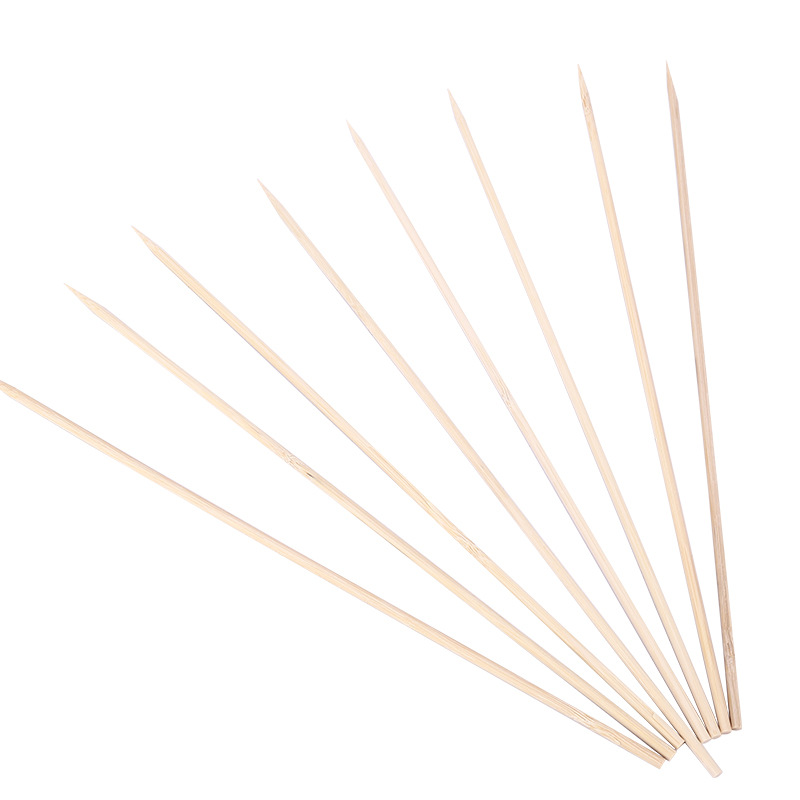Disposable Barbecue Bamboo Skewers, Barbecue Needles, Mutton Skewers, Spicy Hot Skewers, Fragrant Barbecue Skewers, Round Skewers, Practical Skewers