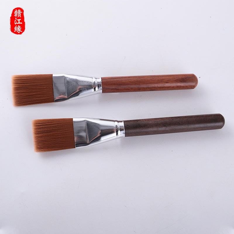 Bakelite tea brush Ebony rosewood tea brush is not easy to shed hair pot pen tea accessories nylon wool Tea brush