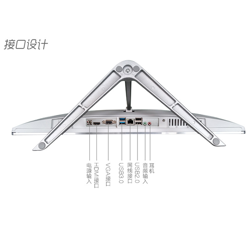 New 19-27 High-end All-in-One Computer HD 24-inch Programming Quad-Core I5I7 Office Home Intermediary Stock Trading