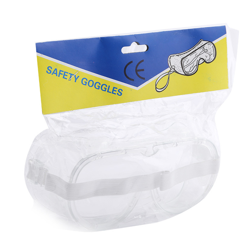 Supply of elevator four beads goggles PC lenses acid and alkali anti-splash protective glasses drift goggles