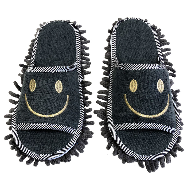 Towel Cotton Cross-border Foreign Trade Japan Korean Style Lazy Slippers Floor Sweeping Mute Slippers Removable