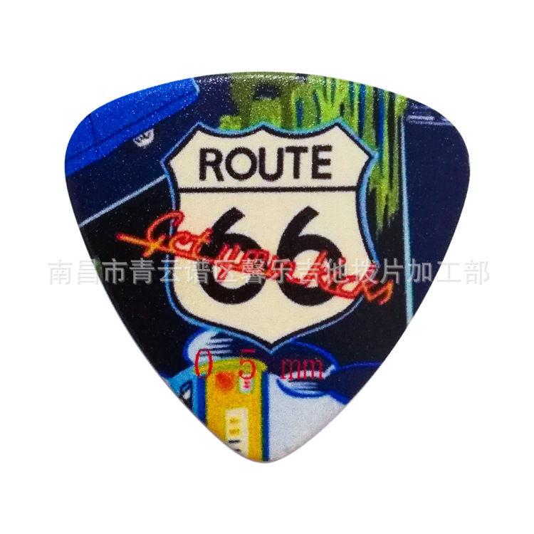 Wholesale high set musical instrument accessories guitar pick stainless steel nylon celluloid silk screen printing guitar pick