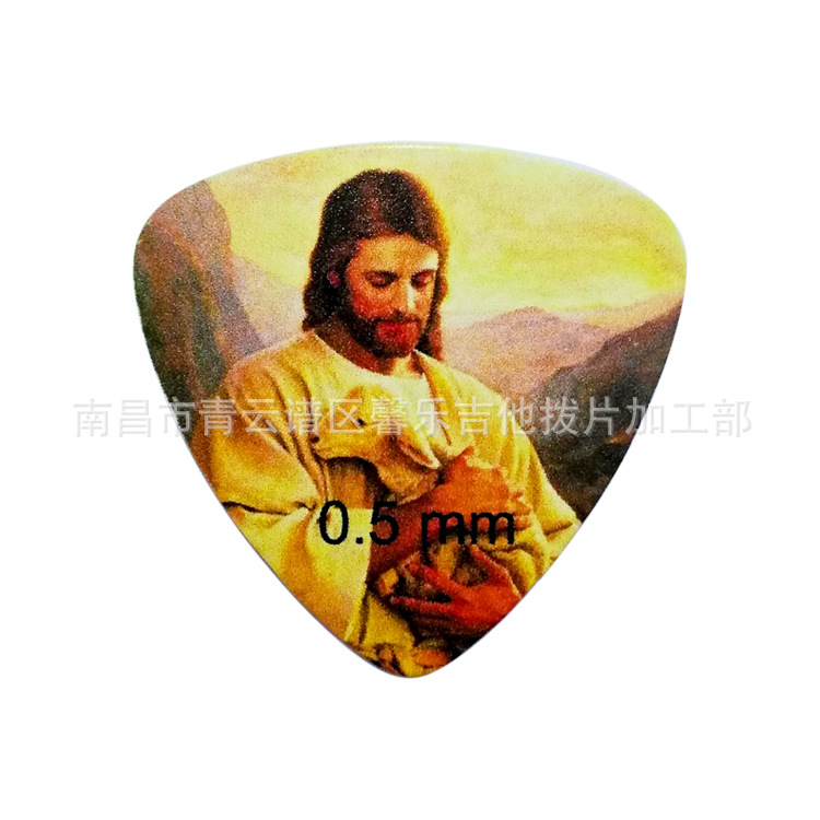 Wholesale high set musical instrument accessories guitar pick stainless steel nylon celluloid silk screen printing guitar pick