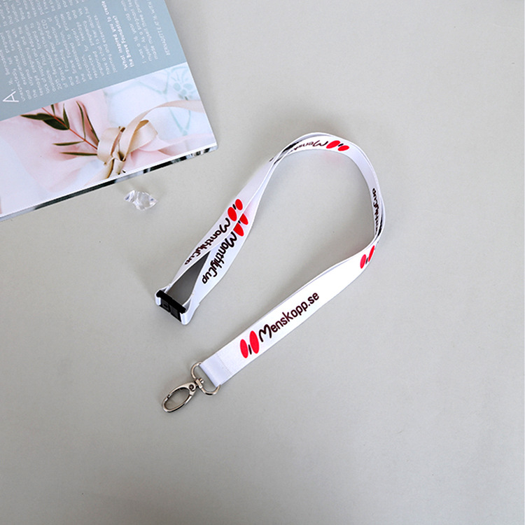 Polyester thermal transfer LOGO lanyard badge lanyard employee brand lanyard exhibition activity document card rope