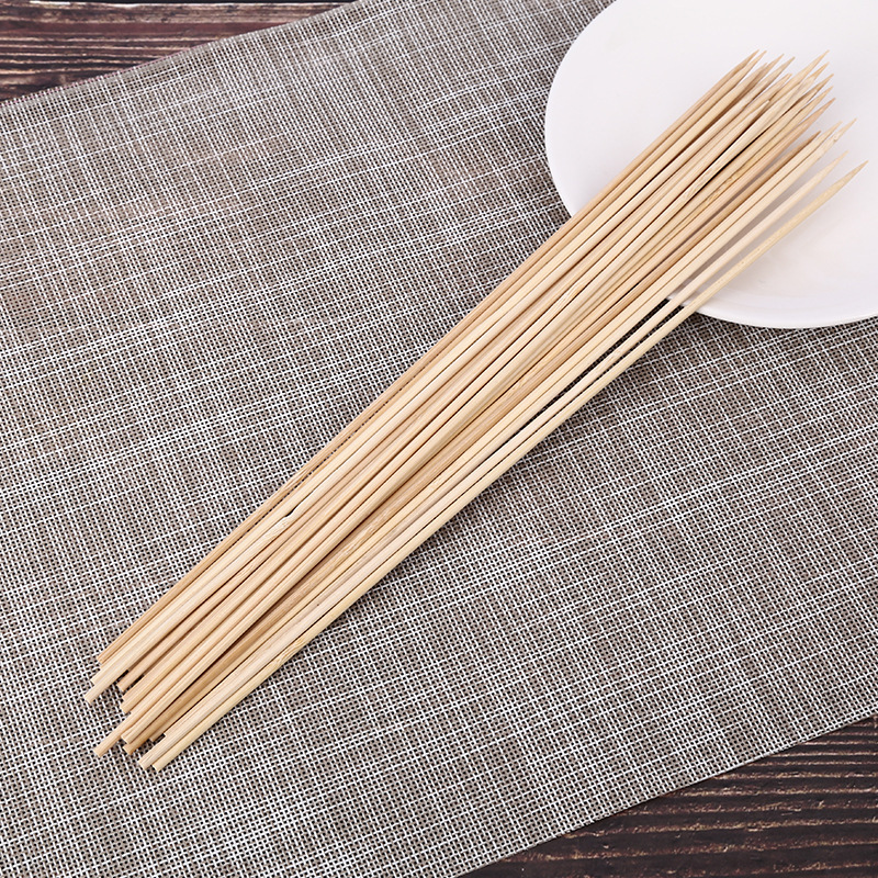 Disposable Barbecue Bamboo Skewers, Barbecue Needles, Mutton Skewers, Spicy Hot Skewers, Fragrant Barbecue Skewers, Round Skewers, Practical Skewers