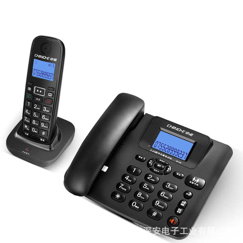 Zhongnuo W128 Cordless Phone for Home and Business Use, Landline Phone with One Base and Two Handsets, Caller Id