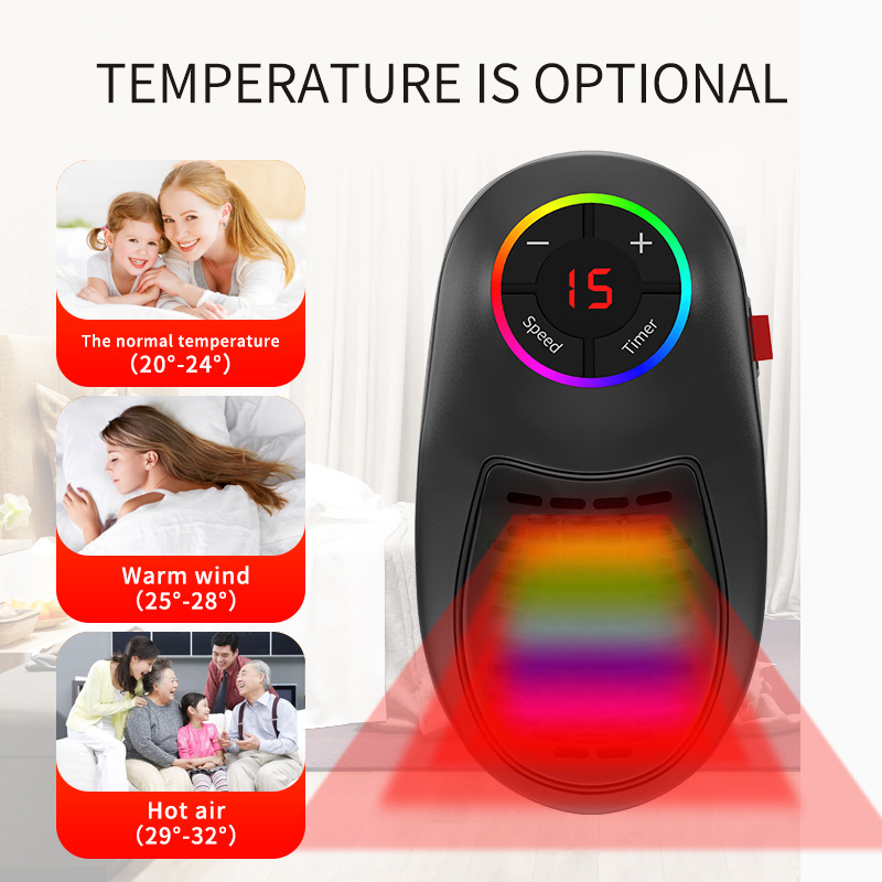 Mini Heater Office Household Small Sun Heater Intelligent Remote Control Heater Portable Heater