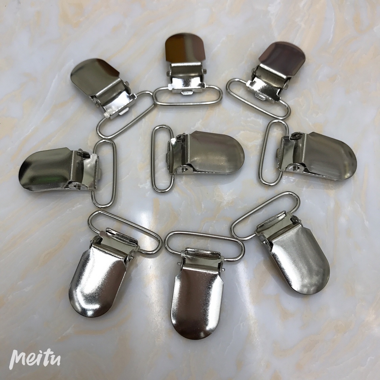 Small face non-adhesive duckbill buckle strap buckle duckbill clip hardware clip webbing buckle