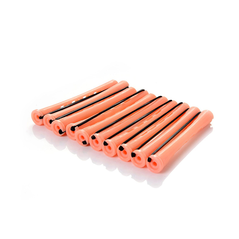 Cross-border multi-size hair curler with cover American cold iron rod curler perm tool plastic hair curler wholesale