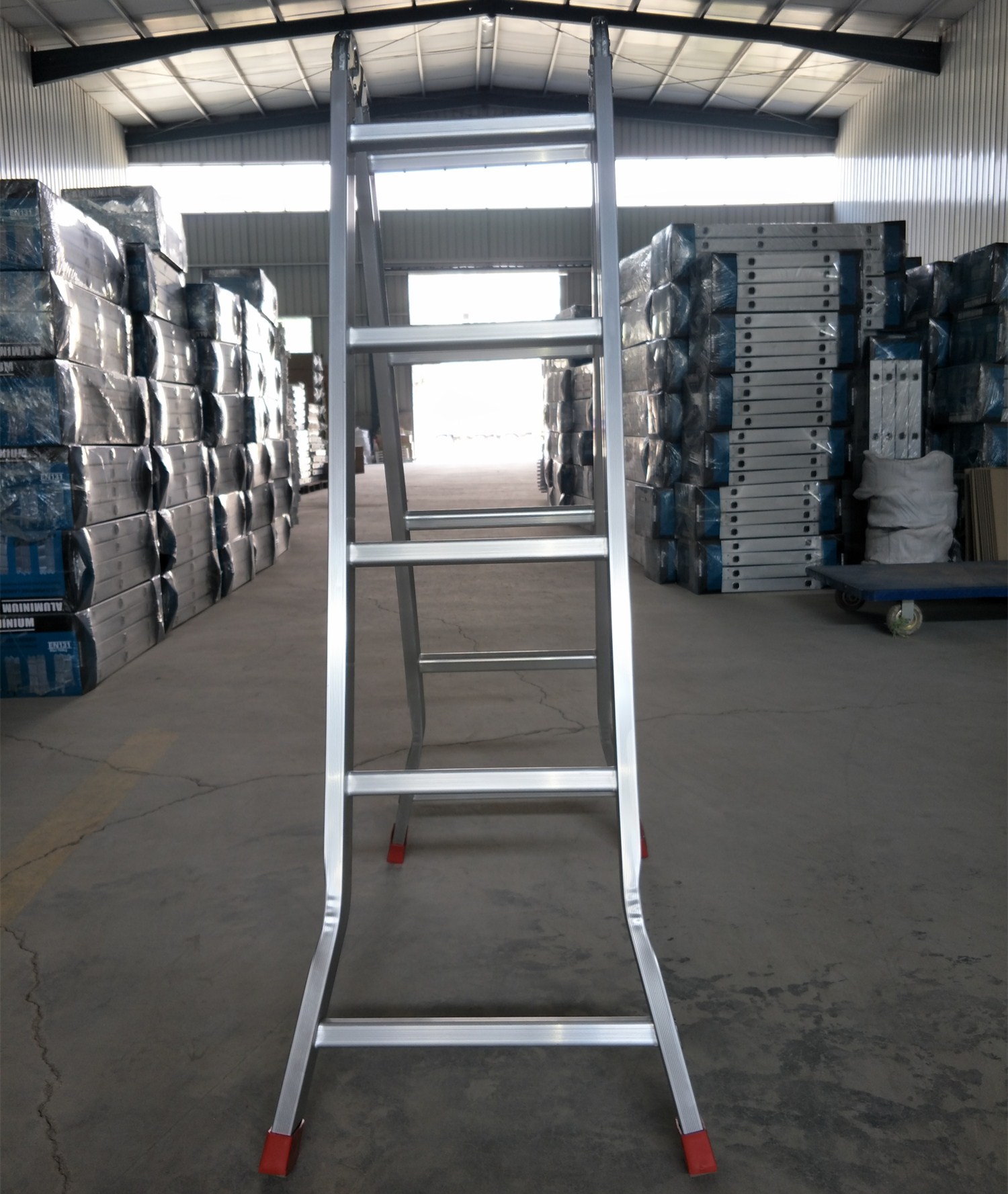 Non-rivet Joint Ladder Herringbone Ladder Household Ladder Multifunctional Folding Ladder Aluminum Alloy Ladder