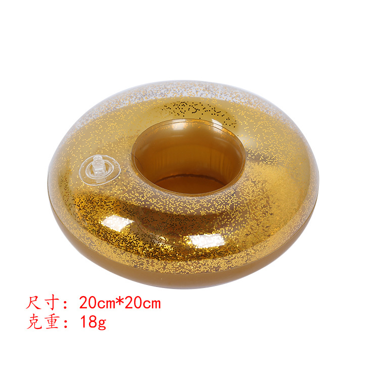 In stock supply PVC inflatable water toys Firebird cup holder water inflatable coaster floating drink cup holder