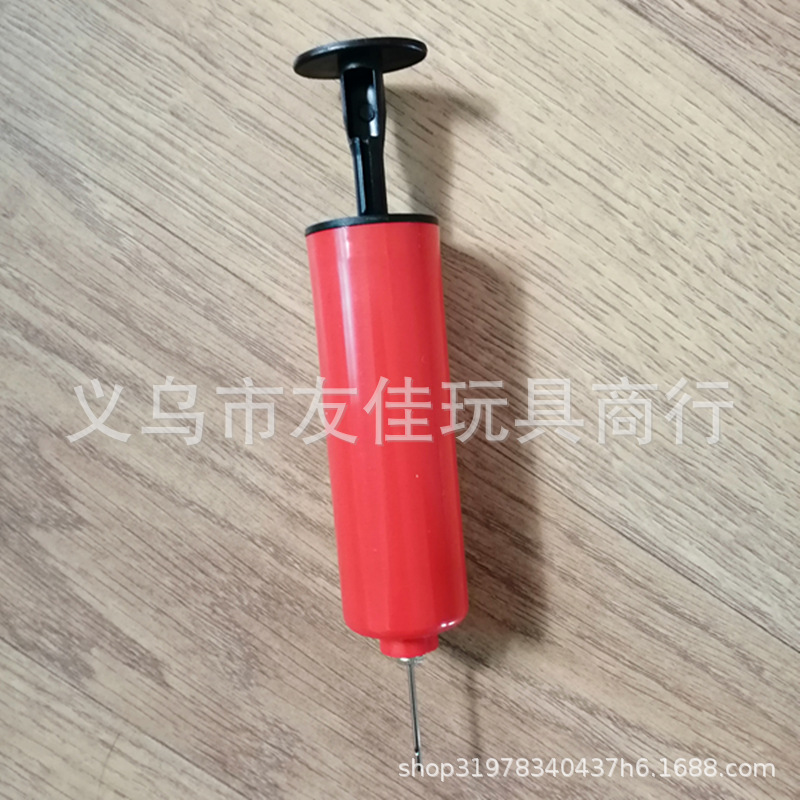6 inch portable manual pump swimming ring basketball balloon mini hand push plastic small air pump