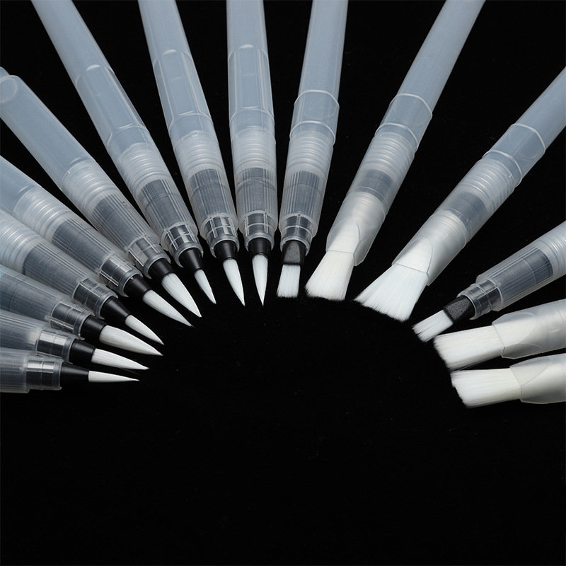 Кисть для акварели с водяным хранилищем, нейлоновая кисть для рисования