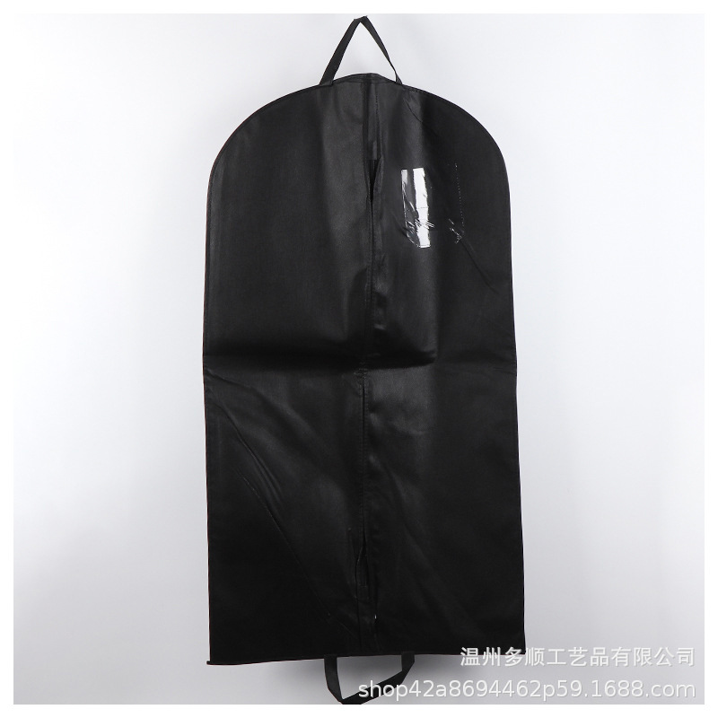 In stock non-woven suit bag wholesale coat dust bag clothing storage bag dress bag printed LOGO