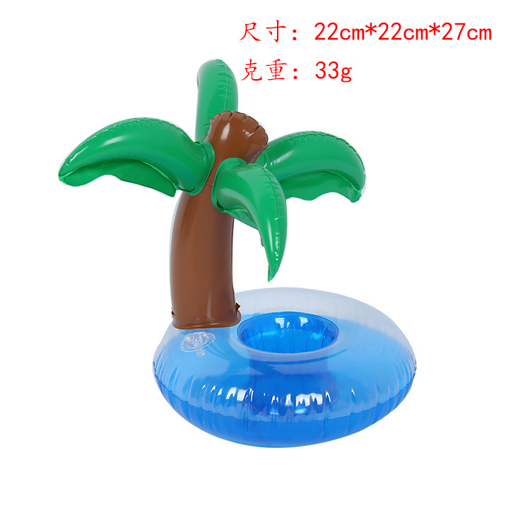In stock supply PVC inflatable water toys Firebird cup holder water inflatable coaster floating drink cup holder