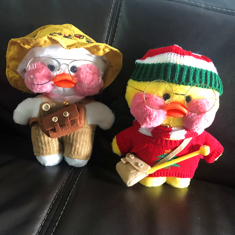 Spot 7001 Round Retro Flat Mirror Hyaluronic Acid Duck Glasses Plush Toy Glasses Harry Potter Glasses