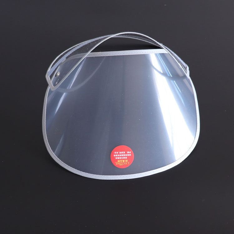 In stock supply raincoat accessories rain-proof big brim transparent rain-proof plastic brim raincoat rain shield special offer wholesale