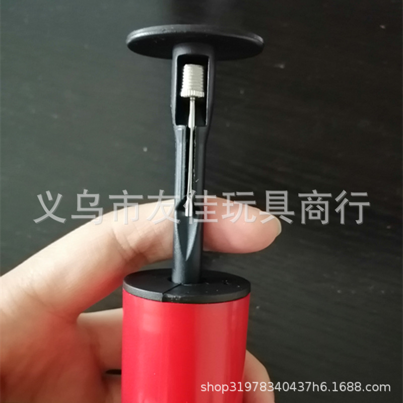 6 inch portable manual pump swimming ring basketball balloon mini hand push plastic small air pump