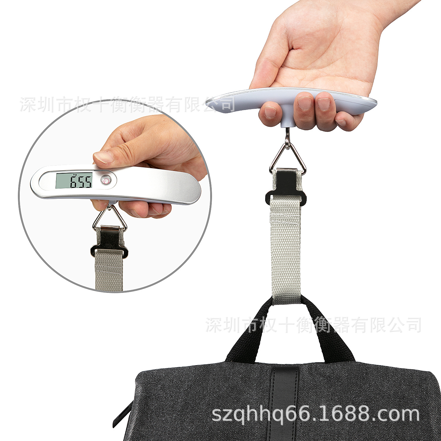 Factory direct small pocket luggage scale portable scale electronic luggage scale 50kg portable electronic scale