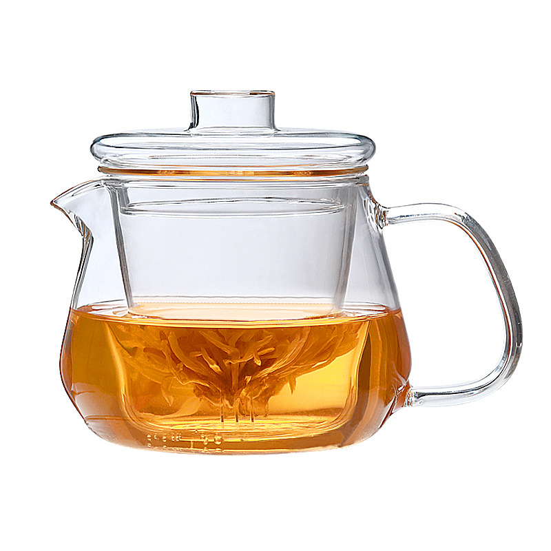 Fanshi Glass Teapot Household Filtered High Temperature Resistant Tea Set Thickened Explosion-proof Tea Brew Penguin Pot Tea Cup