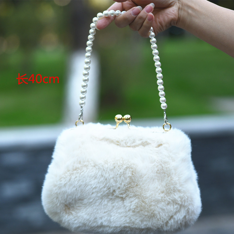 Hand-woven personalized bag chain pearl bag accessories all-match portable shoulder crossbody bag Pearl Chain