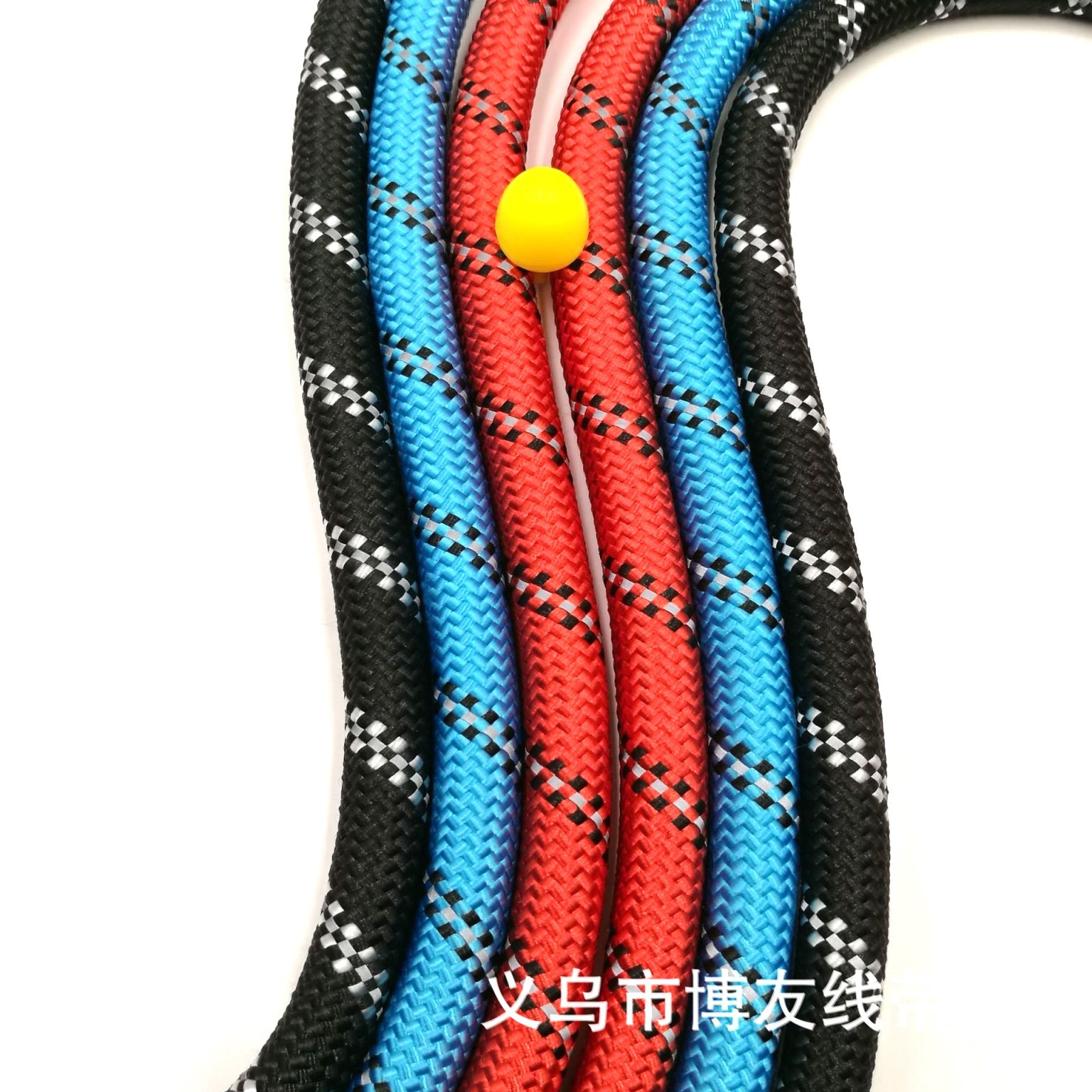 Веревка для собак с покрытием, нейлоновая, отражающая, с эффектом свечения