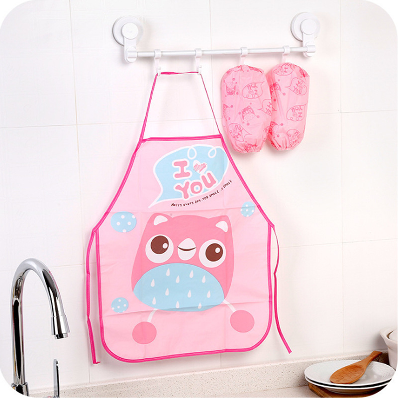 Cartoon Children's Apron Children's Household Bib Baby's Painting Bib Play Waterproof Anti-Stain Anti-Oil Sleeveless Cover