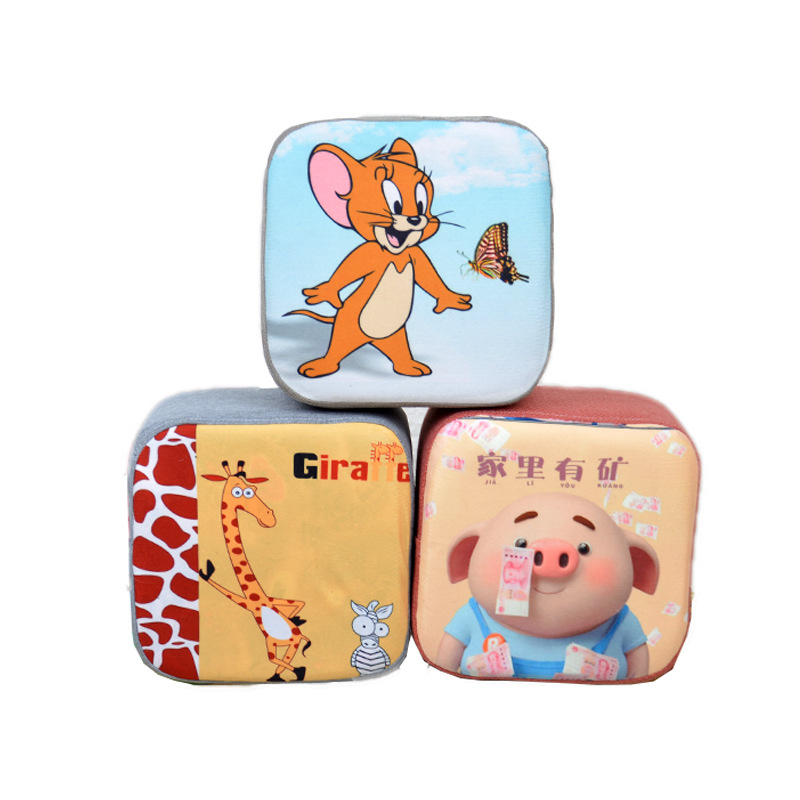 Manufacturer Wholesale Small Stools, Cartoon Stools, Gift Stools, Fabric Stools, Shoe-Changing Stools, Square Stools, Sofa Stools, Customizable with Logo