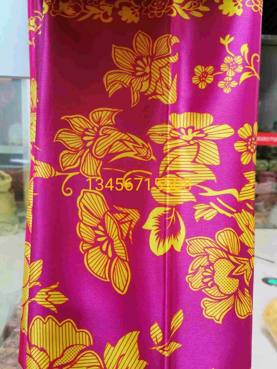 200 Pieces Minimum Order, Printed Quilt Cover, Funeral Quilt, Hangzhou Silk, Five-Piece Satin-Colored Polyester Fabric, Funeral Supplies, White Funeral Supplies