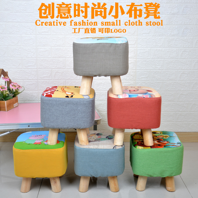 Оптовая продажа маленьких стульев, мультяшных стульев, стульев для подарков, стульев из ткани, с возможностью печати логотипа