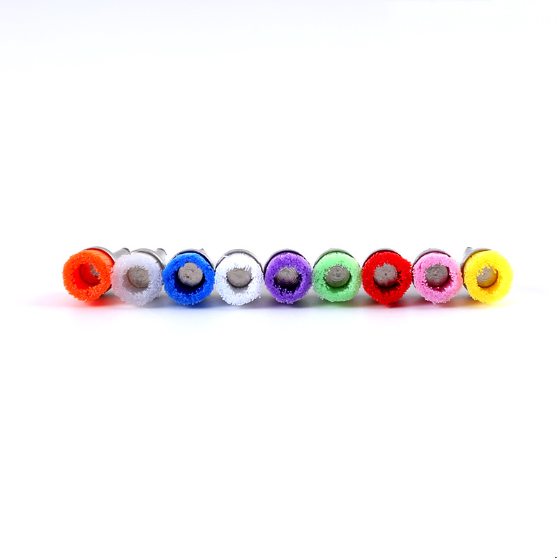 Polishing Brushing Material Metal Handle Bowl-shaped Polishing Brush Cleaning Teeth Descaling Brush Disposable Multi-color Polishing Brush