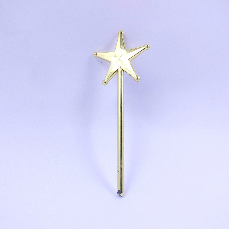 Christmas Tree Topper Star Accessory Party Holiday Glitter Five-Pointed Star Fairy Wand Christmas Decoration Supplies 3D Glitter