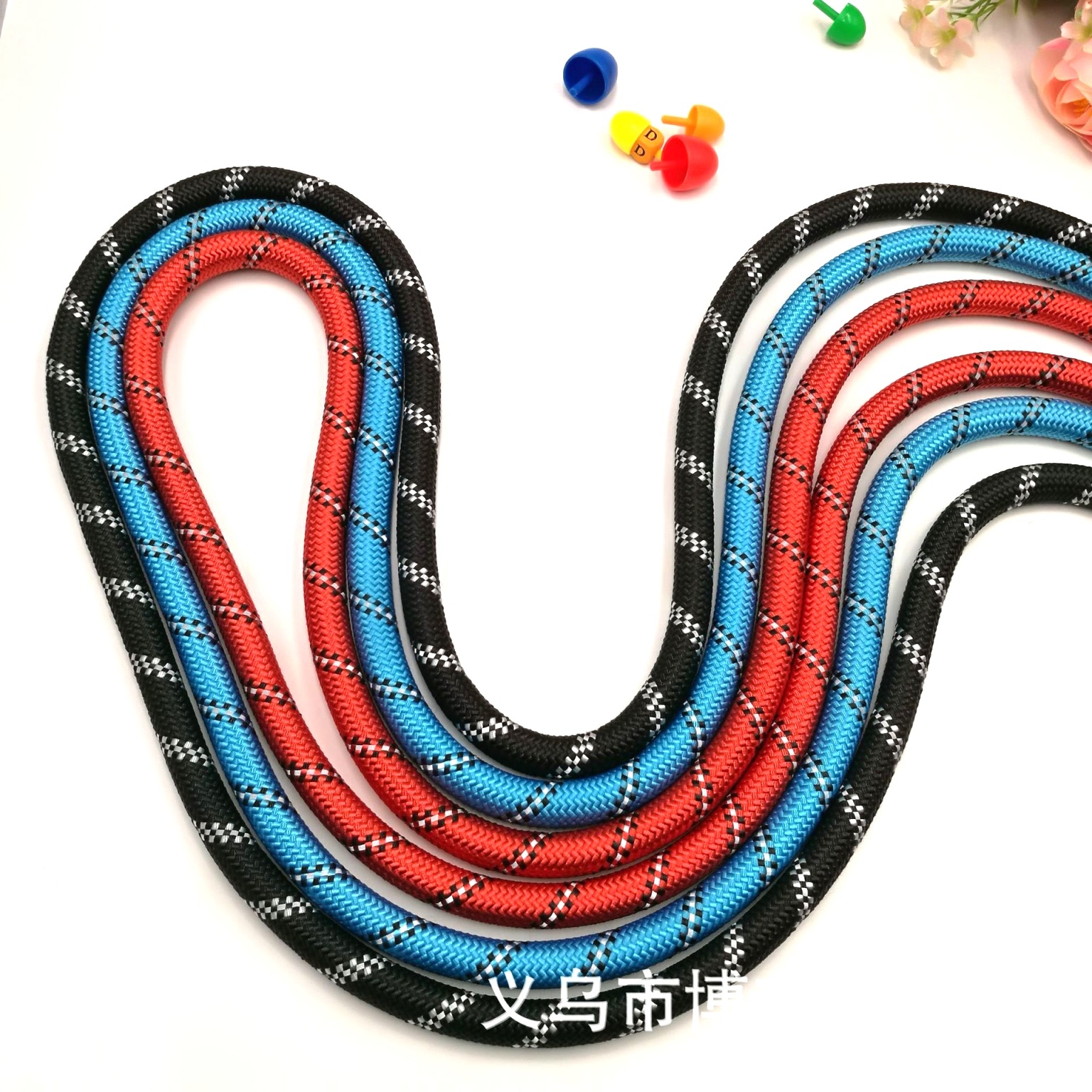 Core-Covered Rope Pet Traction Rope Nylon Rope Reflective Rope Round Rope Solid Rope Luminous Effect Highlight Reflective Traction Rope