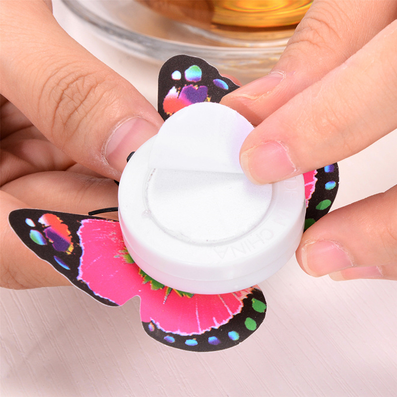 Creative colorful butterfly night light paste LED decorative wall light luminous butterfly running rivers and lakes stall supply