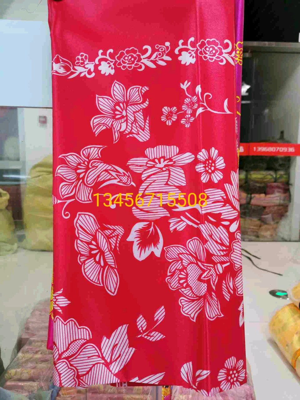 200 Pieces Minimum Order, Printed Quilt Cover, Funeral Quilt, Hangzhou Silk, Five-Piece Satin-Colored Polyester Fabric, Funeral Supplies, White Funeral Supplies