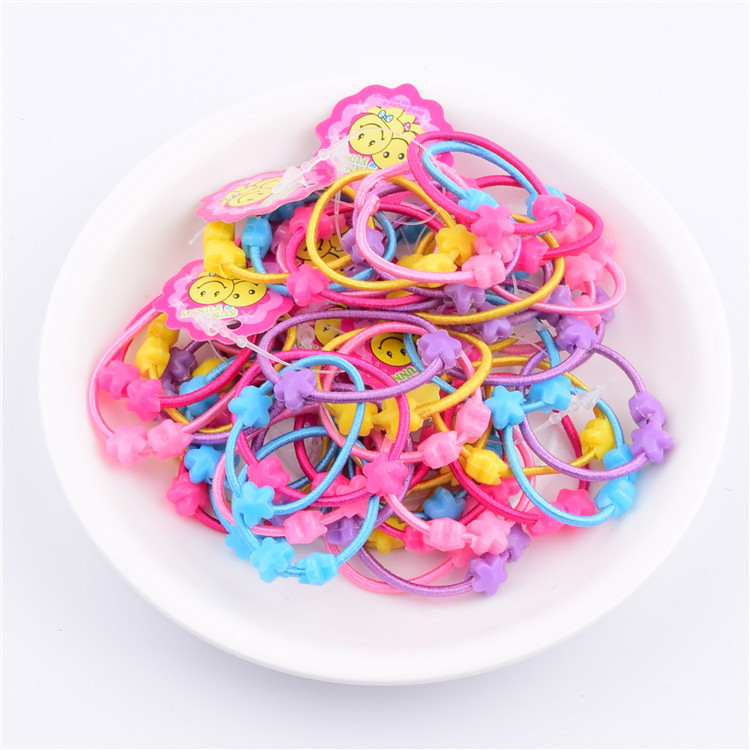 Детские аксессуары для волос резинка с мультяшными бусинами