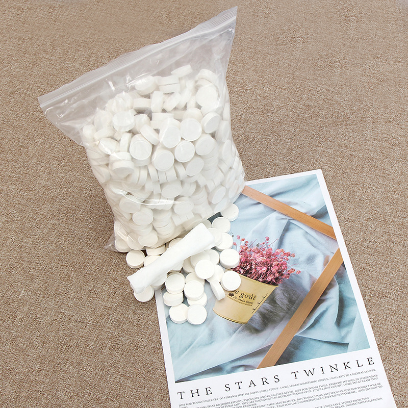 Disposable Compressed White Towels, Face Towels, Mesh Non-Woven Fabric, Travel Portable Towels, Bulk Packaging